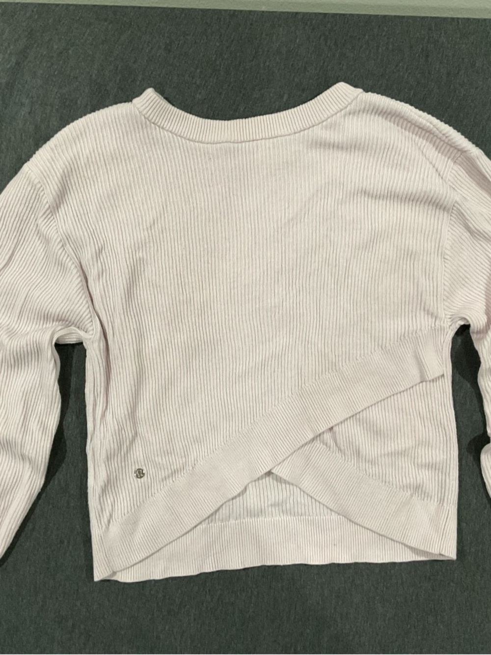 Lululemon Reversible Crossover Sweater light pink SP